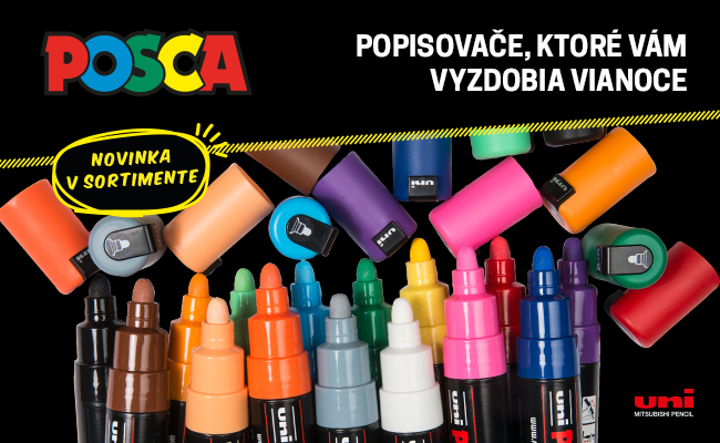 Novinka: POSCA popisovače, ktoré vám vyzdobia Vianoce