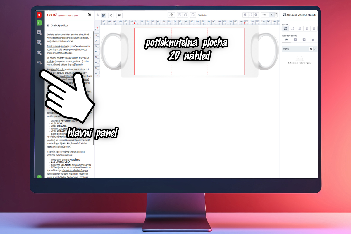 Průvodce novým 3D editorem pro hrníčky s vlastním potiskem