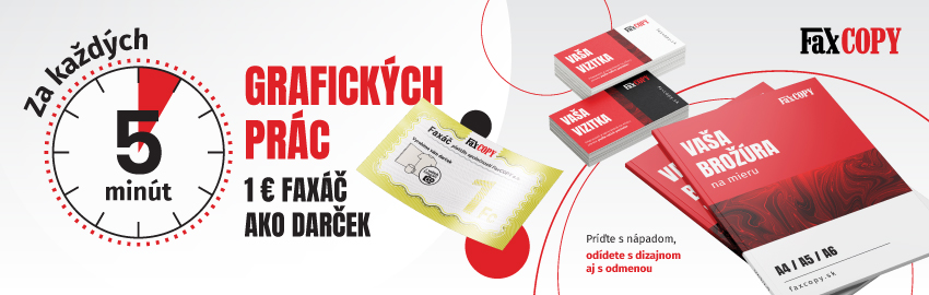 Získajte DARČEK ku každým 5 minútam grafických prác