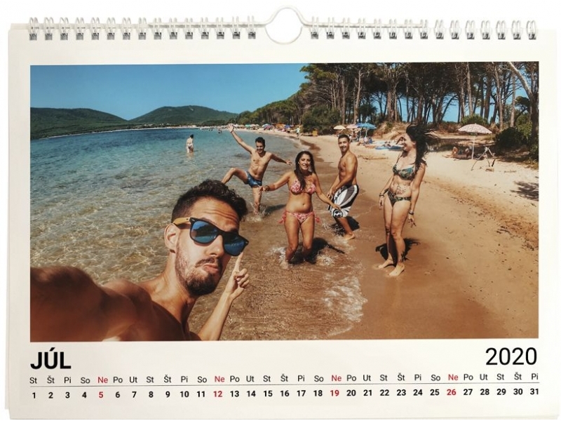 kalendár s vlastnými fotkami