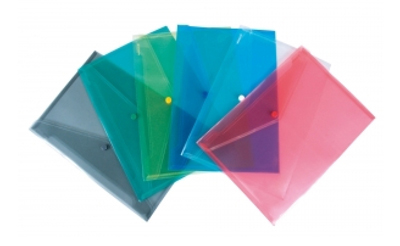 Plastové obaly na dokumenty vo viacerých farbách